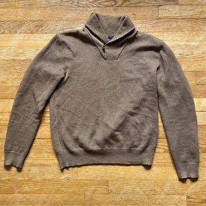 Vintage 80s Brown Polo by Ralph Lauren Pullover Merino Wool Knit Sweater Small S